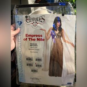 EUC Charades Empress of The Nile Gold Dress